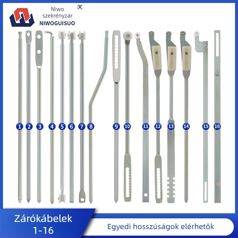 Záró rudak szekrényekhez | felső és alsó rudak; anyag: vas; súly: 1; modellek: LS001-1, LG001-2, LS002-2, LG001-3; stílus: modern és minimalist