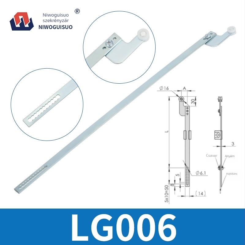 Záró rudak szekrényekhez | felső és alsó rudak; anyag: vas; súly: 1; modellek: LS001-1, LG001-2, LS002-2, LG001-3; stílus: modern és minimalist