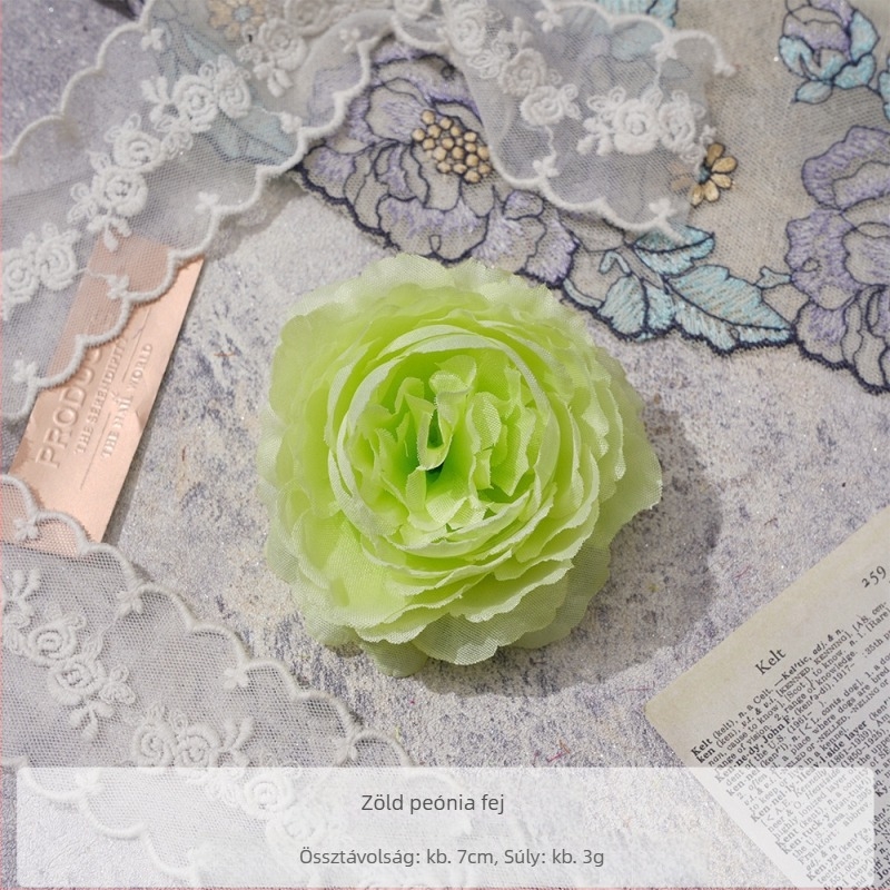 DIY hajdísz selyem virággal – peónia virág szála, hajcsat, fotórekvizit, otthoni öltözködés, Yixuan márka, Modell 18904525367