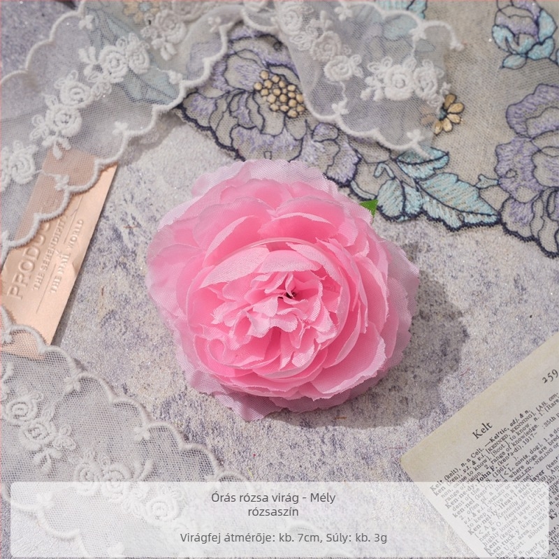 DIY hajdísz selyem virággal – peónia virág szála, hajcsat, fotórekvizit, otthoni öltözködés, Yixuan márka, Modell 18904525367