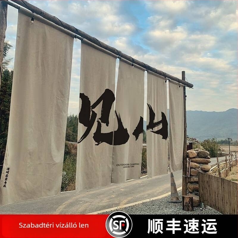 Len gobelin – új kínai stílus, digitális hőátvitel, téglalap alakú, kültéri