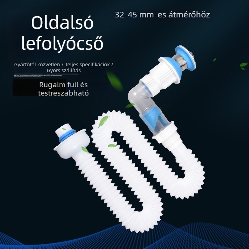 Mosdólefolyócső – anti-odor, rozsdamentes acél, modell Sink Drain Pipe, termékszám F77H55MMSTT7JT