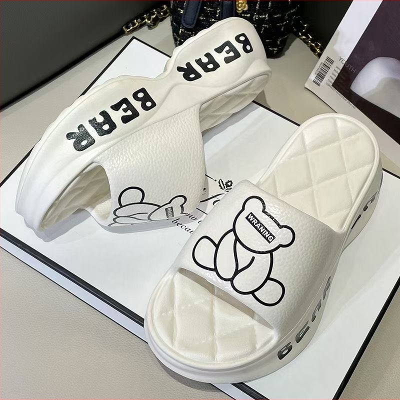 Női EVA szandál 6 cm vastag talppal, kerek orrú, nyári szabadidős viselet