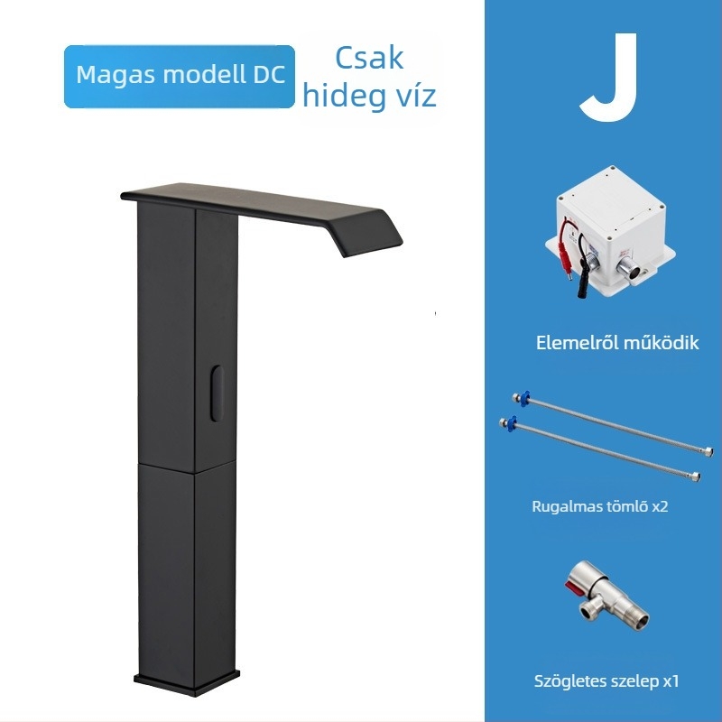 Indukciós mosdócsaptelep, modell 8835, egylyukú függő szerelés, teljes rézből készült szeleptömb, induktív nyitás