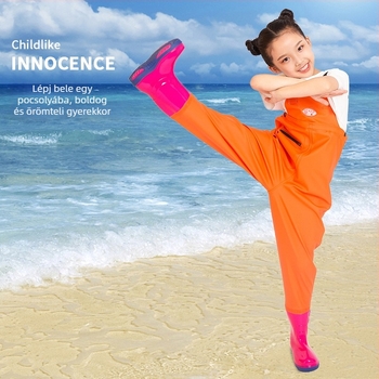 Gyerekeknek készült egybeoltódós vízálló PVC-overall, gyorsan szárad, minden évszakban használható, uniszex, horgászatra és úszáshoz.