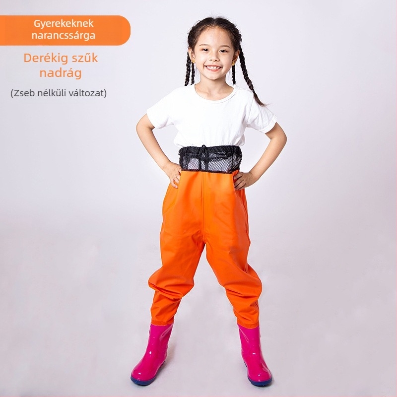 Gyerekeknek készült egybeoltódós vízálló PVC-overall, gyorsan szárad, minden évszakban használható, uniszex, horgászatra és úszáshoz.