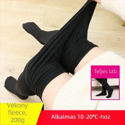 Nylon harisnyanadrág fleece belsővel, ultra vastag, meleg és formázó, egyszerű stílus