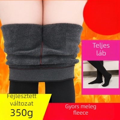 Nylon harisnyanadrág fleece belsővel, ultra vastag, meleg és formázó, egyszerű stílus