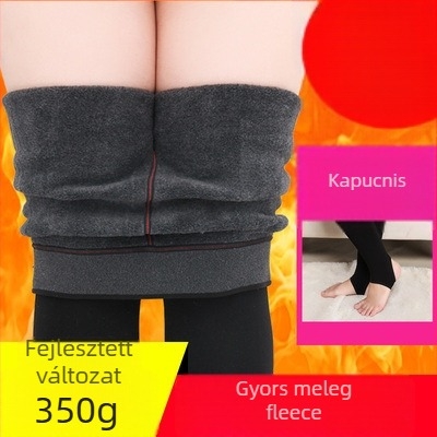 Nylon harisnyanadrág fleece belsővel, ultra vastag, meleg és formázó, egyszerű stílus