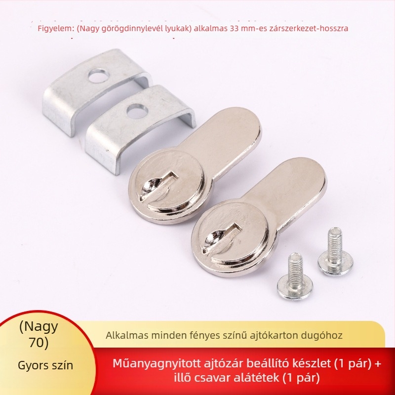 Zinkötvözet zárólemez, típus: zárólemez, alkalmazás: nagy- és kicsi panel lyukak, tömeg: 0.26