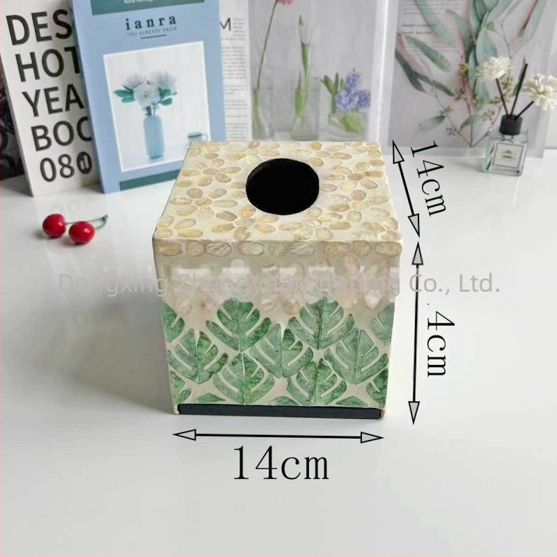 Shell-ihletett asztali zsebkendő doboz — modern minimalista dizájn, cserélhető zsebkendők, modell 985