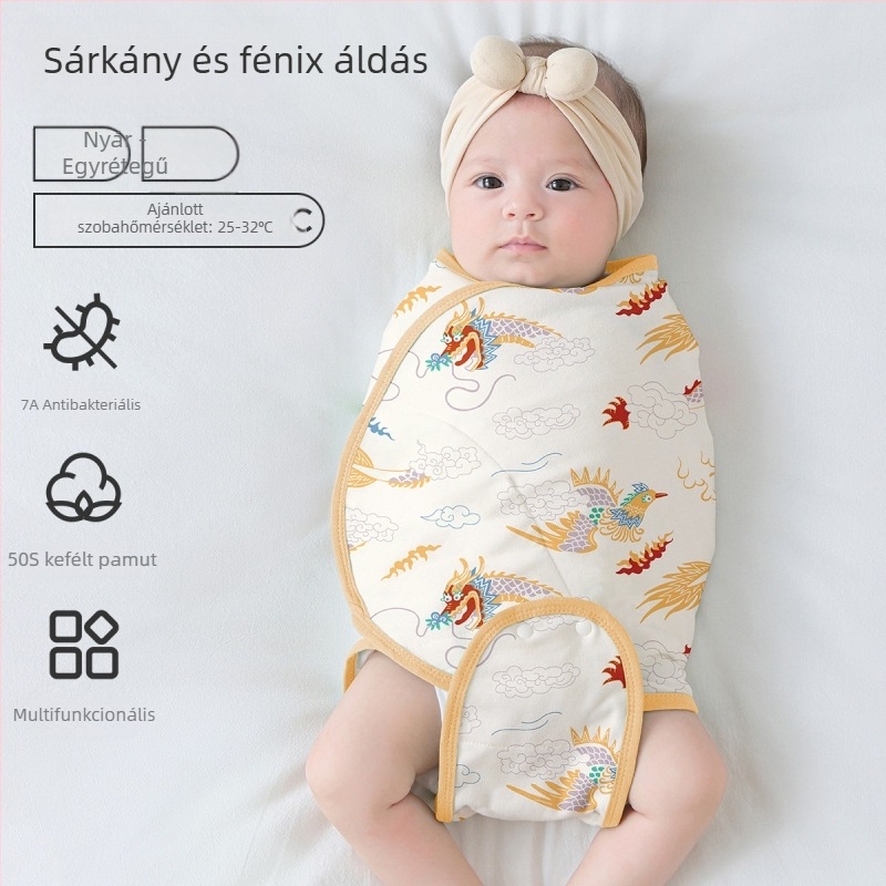 Kókusz-stílusú babaszoba alvózsák 95% feletti pamut anyagból, bélés 95% feletti pamutból, antibakteriális és nedvességelvezető, újszülötttől 12 hónapos korig, tavasz és ősz.