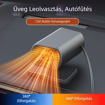 Autómelegítő szívókoronggal, légtisztítóval és páramentesítővel, mini multifunkciós autómelegítő