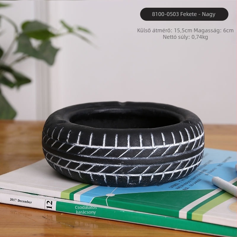 Gumiformájú hamutál, asztali, minimalistikus ipari dizájn, modell AS65465161