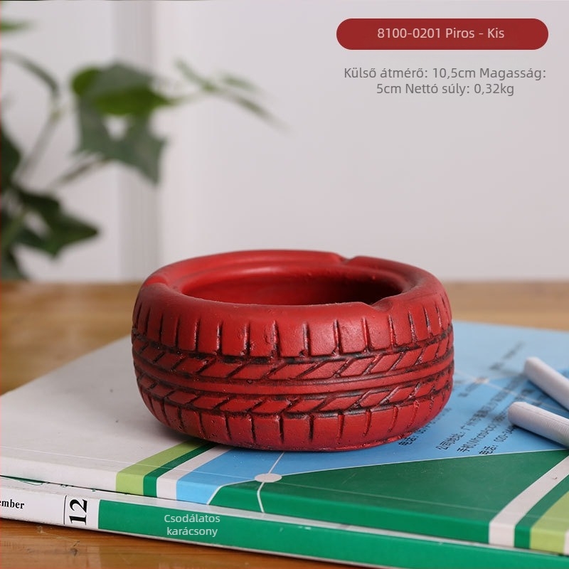 Gumiformájú hamutál, asztali, minimalistikus ipari dizájn, modell AS65465161