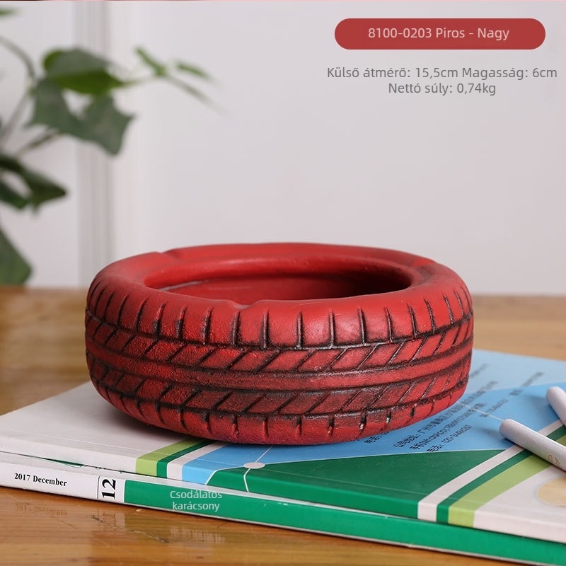 Gumiformájú hamutál, asztali, minimalistikus ipari dizájn, modell AS65465161