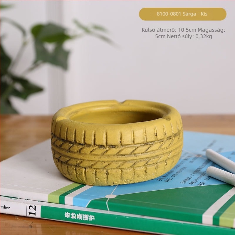 Gumiformájú hamutál, asztali, minimalistikus ipari dizájn, modell AS65465161