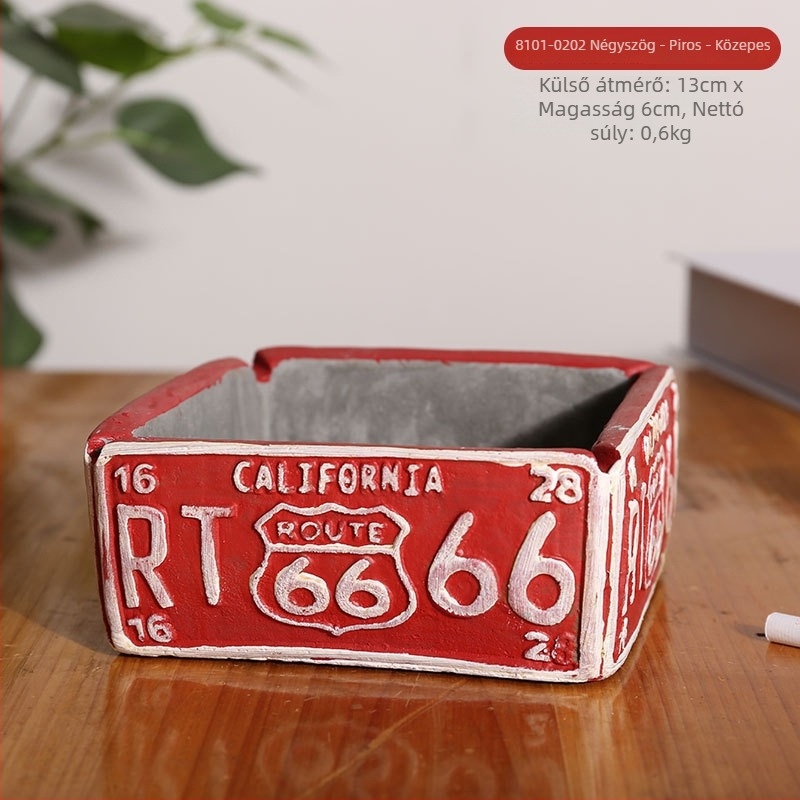 Gumiformájú hamutál, asztali, minimalistikus ipari dizájn, modell AS65465161