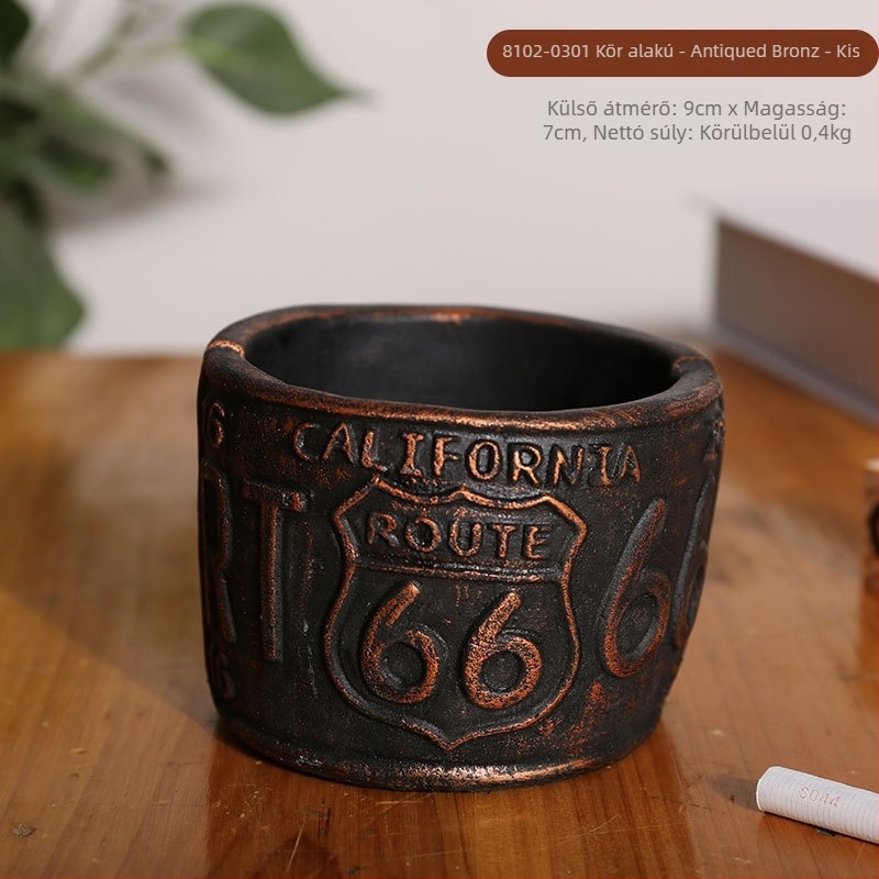 Gumiformájú hamutál, asztali, minimalistikus ipari dizájn, modell AS65465161