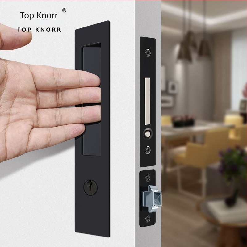 DJL-10200 Rejtett tolóajtó zár, kampó típusú, cink-ötvözet, elektroplakálás