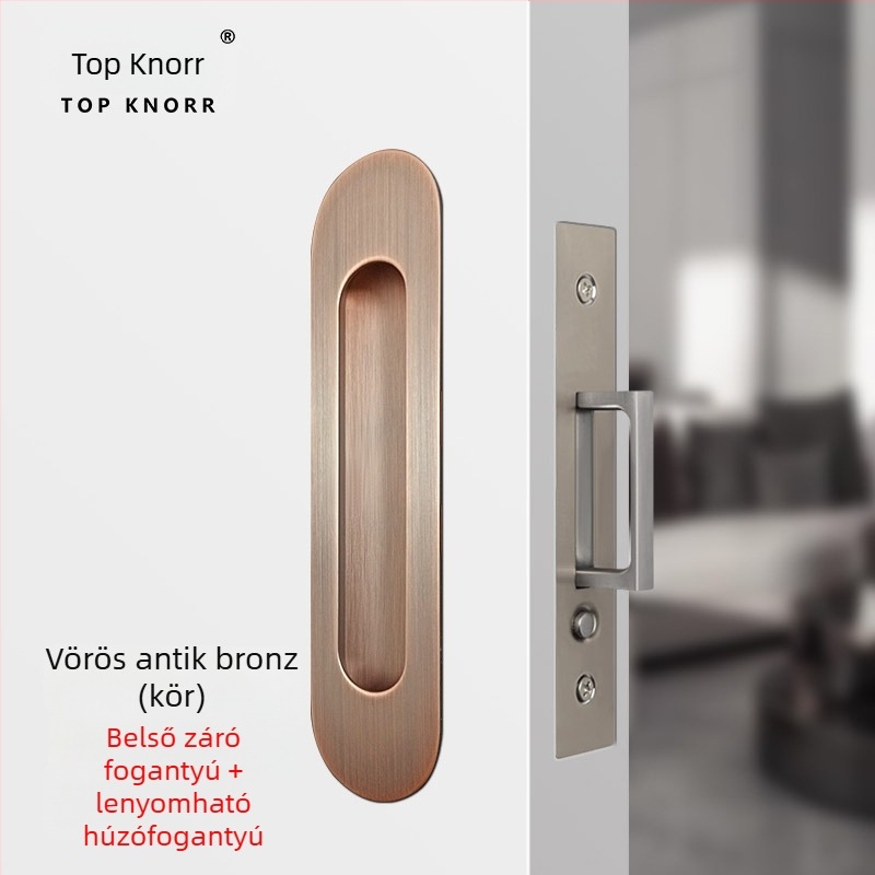 DJL-10200 Rejtett tolóajtó zár, kampó típusú, cink-ötvözet, elektroplakálás