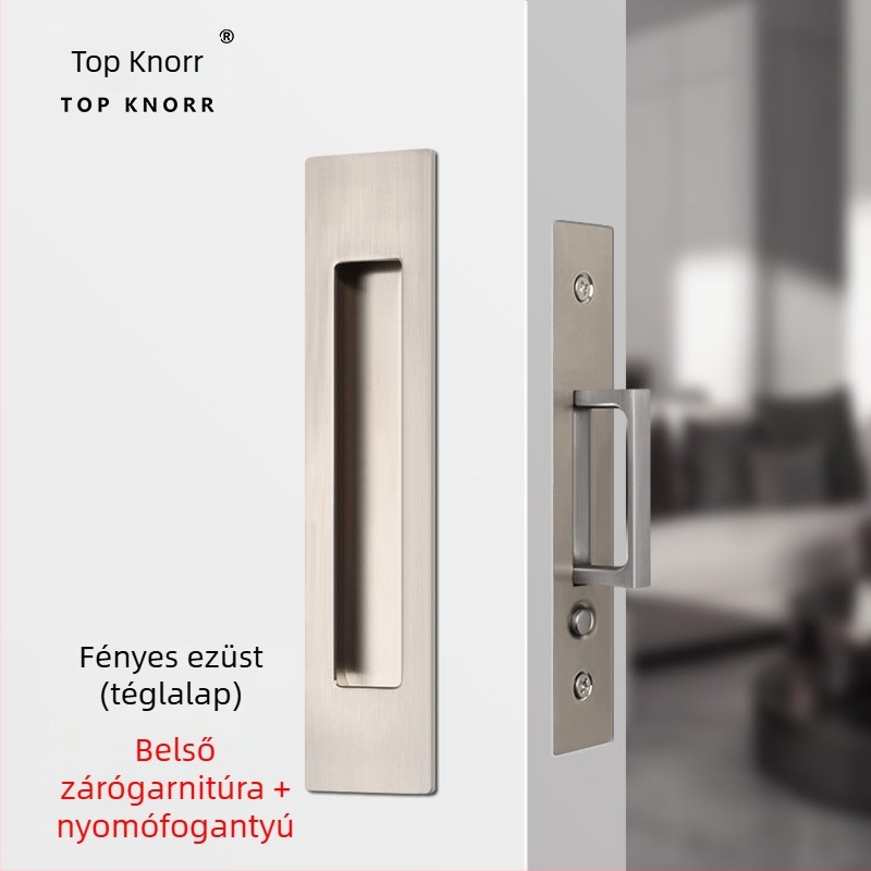 DJL-10200 Rejtett tolóajtó zár, kampó típusú, cink-ötvözet, elektroplakálás