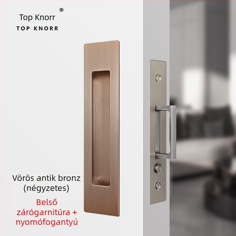 DJL-10200 Rejtett tolóajtó zár, kampó típusú, cink-ötvözet, elektroplakálás