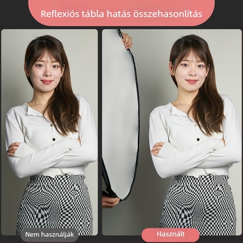 Öt az egyben fotóreflektor, összecsukható és hordozható kültéri portrévilágításhoz