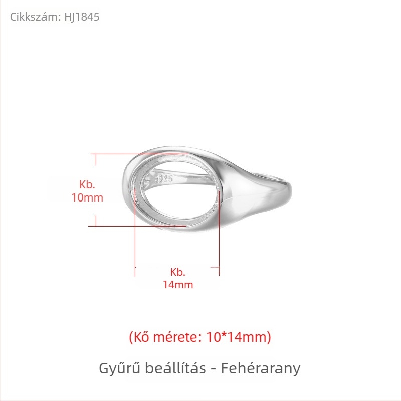 Réz gyűrűtartó, állítható nyílású, ovális forma, uniszex eredeti dizájn, elektroplátolt felület