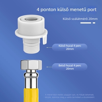 Fürdőszobai csapnyújtó, rozsdamentes acélból, gyors csatlakozású telepítés, elektroplatált felület, egykaros vagy kétkaros vezérlés, 0–100°C