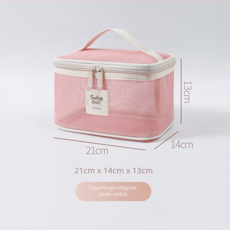 Maixing kozmetikai táska, Teslin anyag, kubikus alakú, légáteresztő, ultra könnyű, modell Tsl20250901