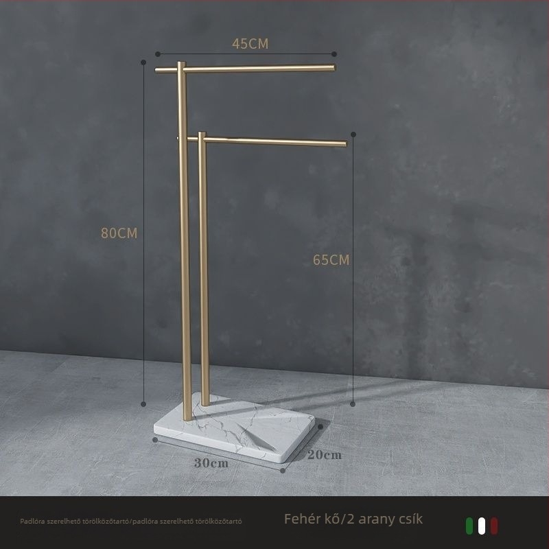 Padlóra álló törölközőtartó vasból, új kínai stílus, Watermarks tanúsítvány, származás Kína, tanúsítvány száma 1