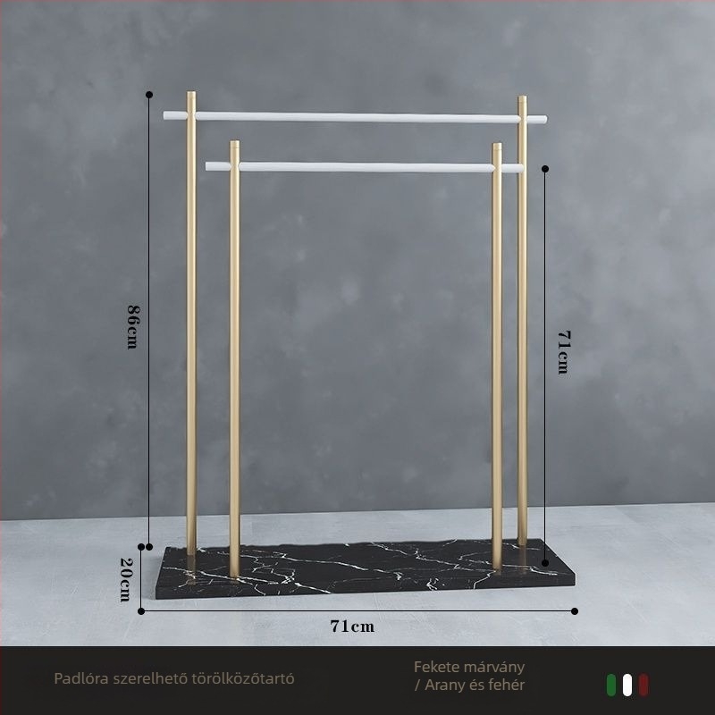 Padlóra álló törölközőtartó vasból, új kínai stílus, Watermarks tanúsítvány, származás Kína, tanúsítvány száma 1