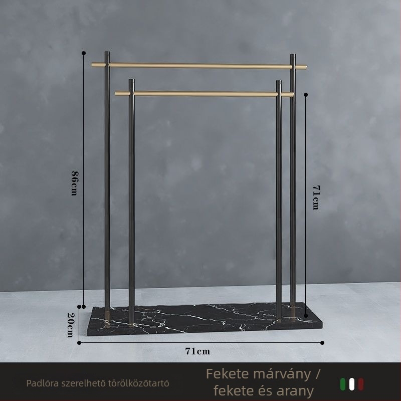 Padlóra álló törölközőtartó vasból, új kínai stílus, Watermarks tanúsítvány, származás Kína, tanúsítvány száma 1