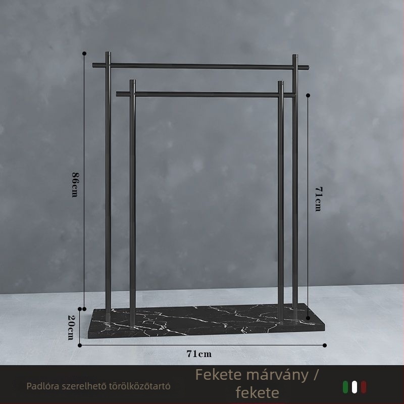 Padlóra álló törölközőtartó vasból, új kínai stílus, Watermarks tanúsítvány, származás Kína, tanúsítvány száma 1