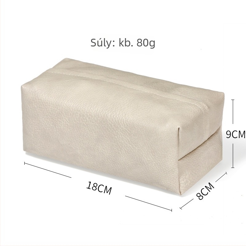 PU bőr asztali szalvétadoboz húzó dizájnnal – vízálló, többfunkciós, otthon, hotel és étterem használatra