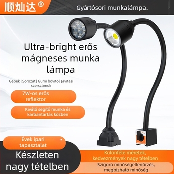 LED gépészeti munka lámpa mágneses alapú és rugalmas tömlővel esztergához