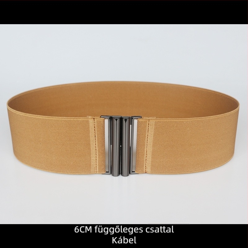 Ruhához való elasztikus derékszíj, csíkos mintázat, egyhurok, lágy felület