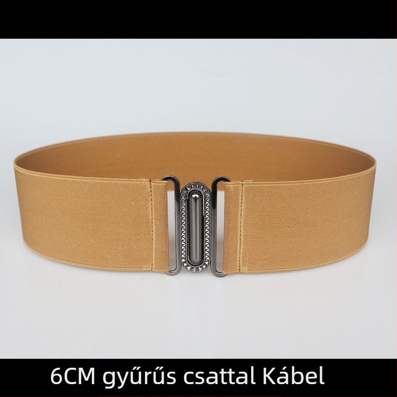 Ruhához való elasztikus derékszíj, csíkos mintázat, egyhurok, lágy felület