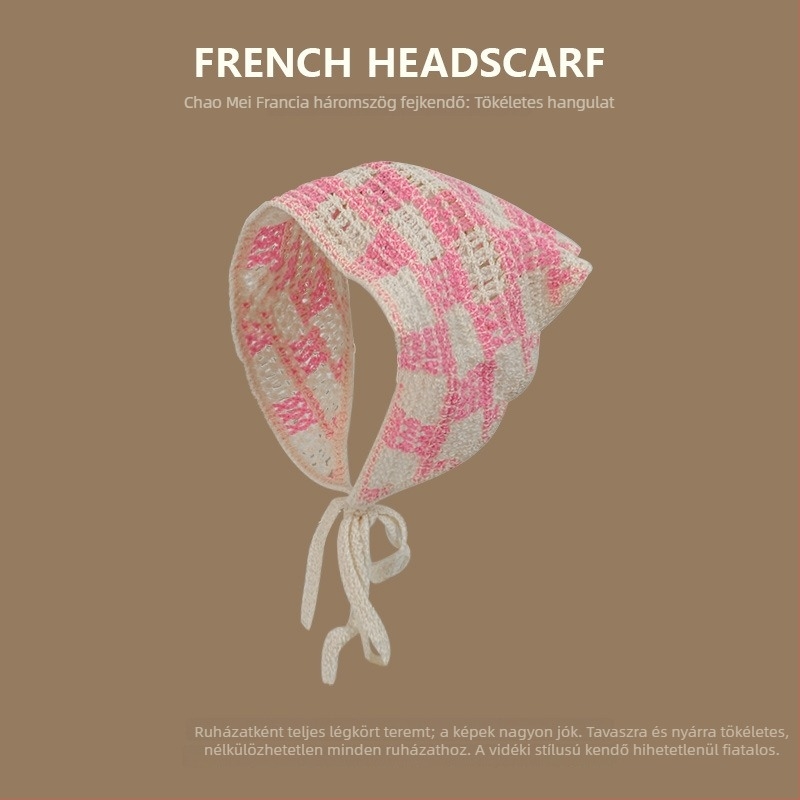 Koreai-stílusú, uniszex, akril fejpánt, geometriai mintával