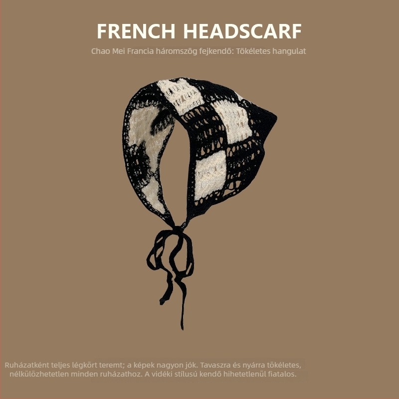 Koreai-stílusú, uniszex, akril fejpánt, geometriai mintával