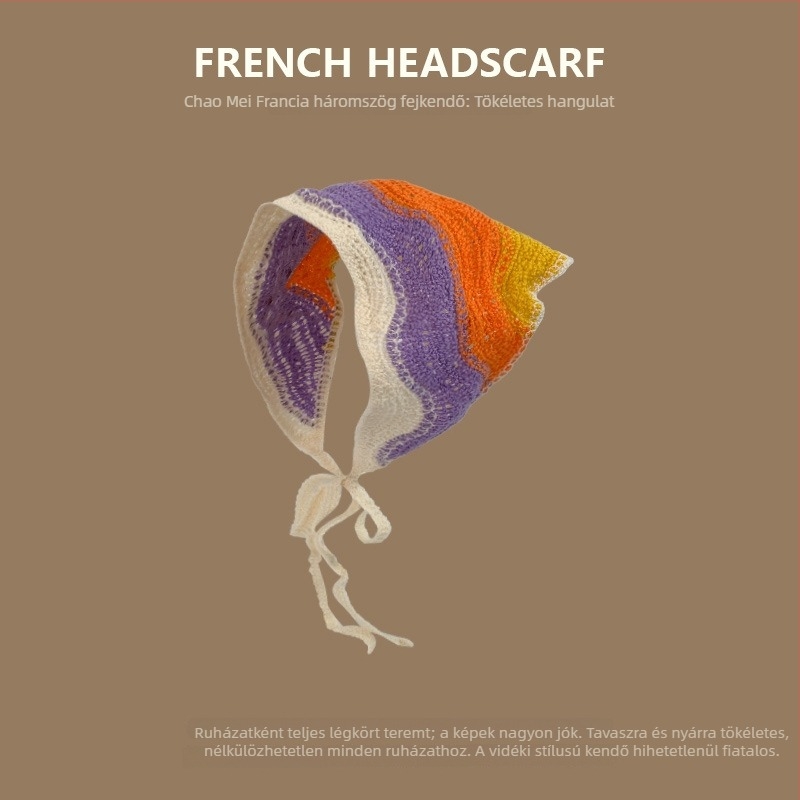 Koreai-stílusú, uniszex, akril fejpánt, geometriai mintával