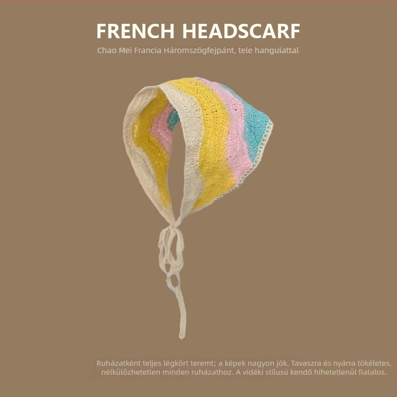 Koreai-stílusú, uniszex, akril fejpánt, geometriai mintával