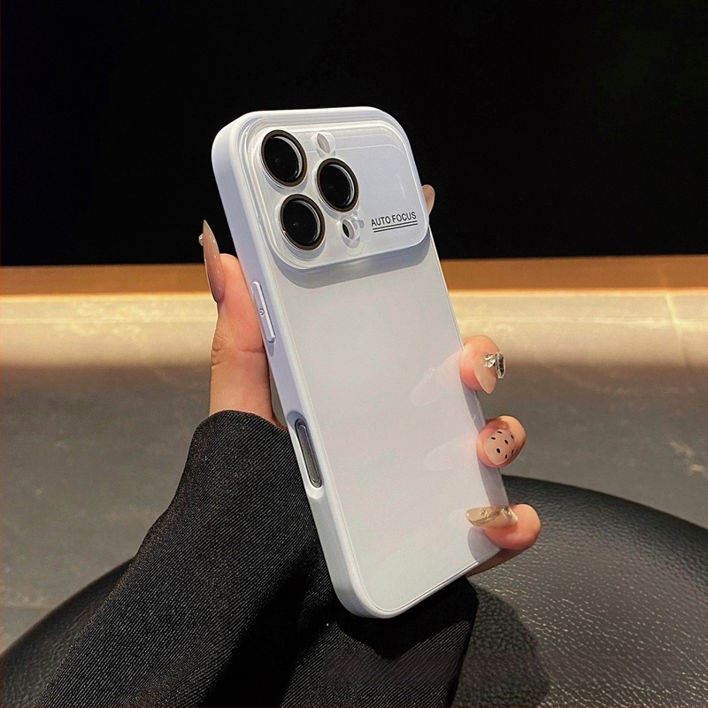 Üvegből készült ütésálló védőtok iPhone 16 Pro / Pro Maxhoz – masszív kivitelezés, kopásálló, leesés elleni védelem