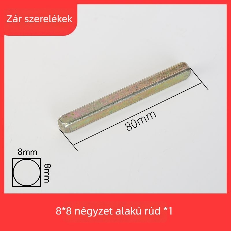 Záró rúd, négyzet alakú rúd, cink ötvözet, modern minimál stílus, különböző ajtózárakhoz