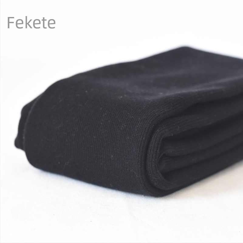 Női fleece-béléssel ellátott vastag leggings őszre és télen, pamut, egyszínű szürke, enyhe kompresszióval, karcsúsít és egyben melegen tart.