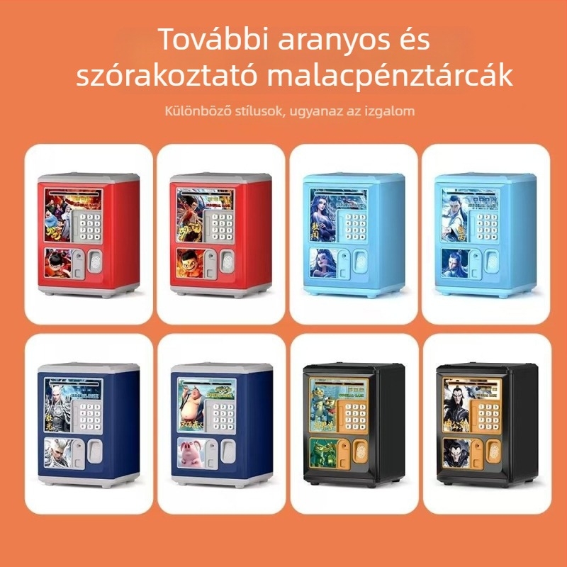 Aoxian gyerekeknek készült rajzfilm-stílusú okos persely, műanyag, állat alakú, ideális születésnapi ajándék