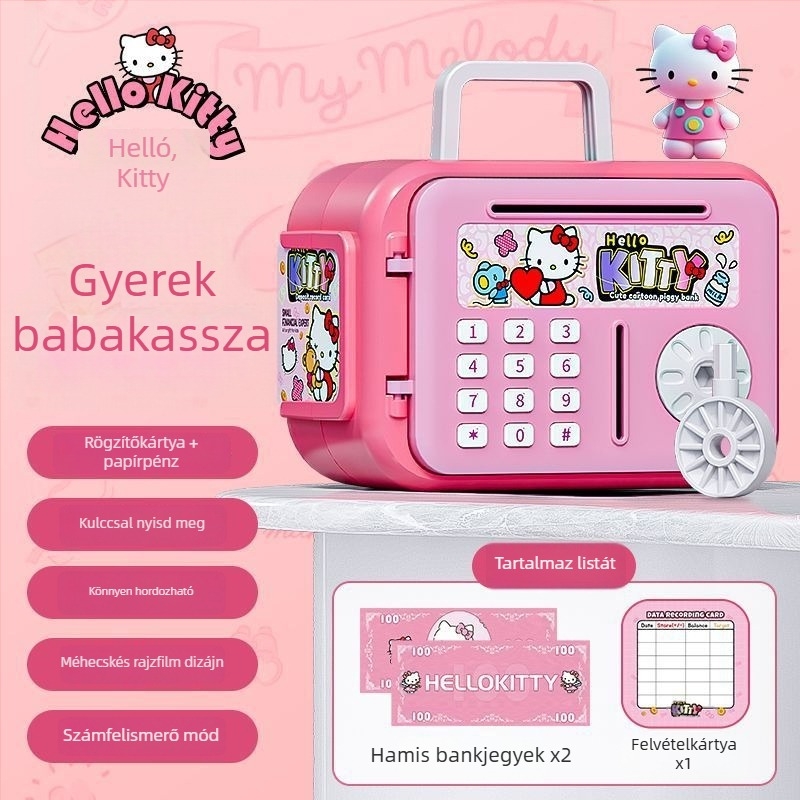 Aoxian gyerekeknek készült rajzfilm-stílusú okos persely, műanyag, állat alakú, ideális születésnapi ajándék