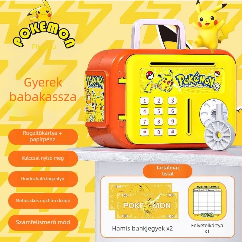 Aoxian gyerekeknek készült rajzfilm-stílusú okos persely, műanyag, állat alakú, ideális születésnapi ajándék