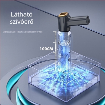 Kézi autóporzsívó, vezeték nélküli, 11000 Pa szívóerő, 7,4 V, 120 W, modell 3101, fújás és LED világítás funkcióval.